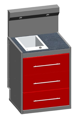 Module Friteuse cuisine extérieur